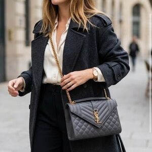 YSL Medium Envelope Flap Bag